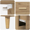 Highboard z szufladą Dąb rzemieślniczy 69,5 x 32,5 x 180 cm