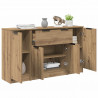 Bufet 3 pcs Dąb rzemieślniczy Materiał drewnopochodny
