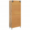 Highboard 2 pcs Dąb rzemieślniczy Materiał drewnopochodny