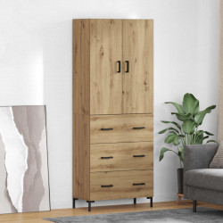 Highboard z szufladą Dąb rzemieślniczy 69,5 x 34 x 180 cm