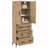 Highboard z szufladą Dąb rzemieślniczy 69,5 x 34 x 180 cm