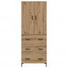 Highboard z szufladą Dąb rzemieślniczy 69,5 x 34 x 180 cm