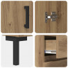 Highboard z szufladą Dąb rzemieślniczy 69,5 x 34 x 180 cm
