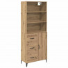 Highboard z szufladą Dąb rzemieślniczy 69,5 x 34 x 180 cm