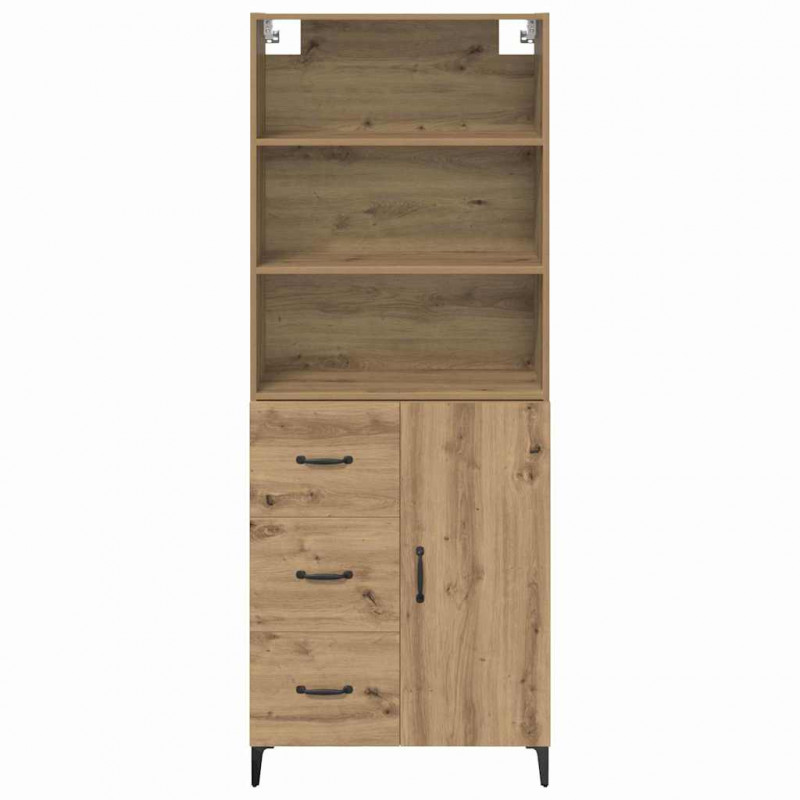 Highboard z szufladą Dąb rzemieślniczy 69,5 x 34 x 180 cm