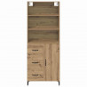Highboard z szufladą Dąb rzemieślniczy 69,5 x 34 x 180 cm