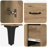 Highboard z szufladą Dąb rzemieślniczy 69,5 x 34 x 180 cm