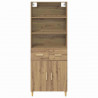 Highboard z szufladą Dąb rzemieślniczy 69,5 x 34 x 180 cm