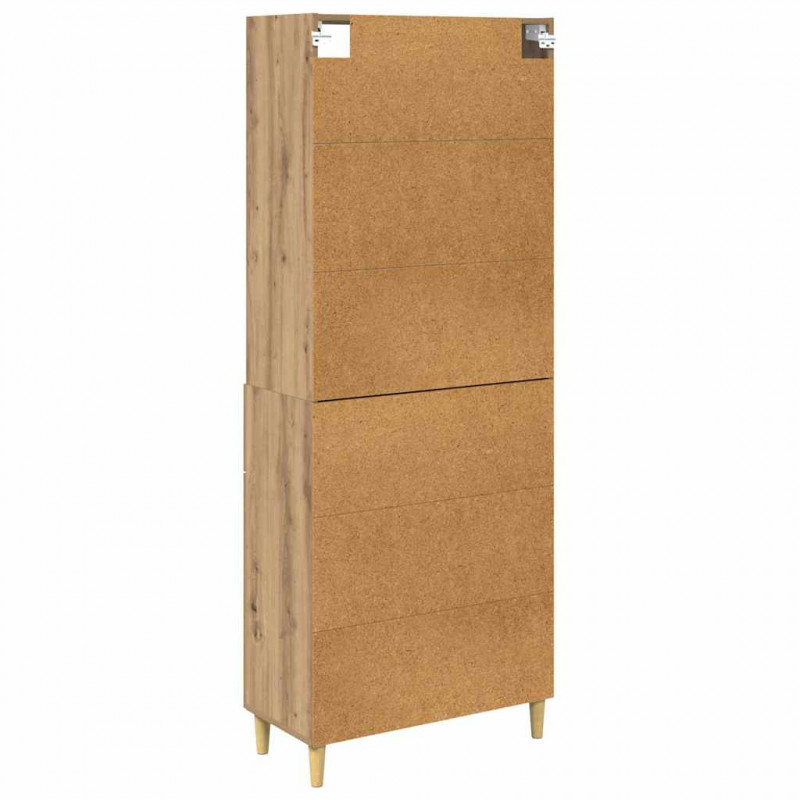 Highboard z szufladą Dąb rzemieślniczy 69,5 x 34 x 180 cm