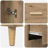 Highboard z szufladą Dąb rzemieślniczy 69,5 x 34 x 180 cm