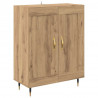 Highboard 2 pcs Dąb rzemieślniczy Materiał drewnopochodny