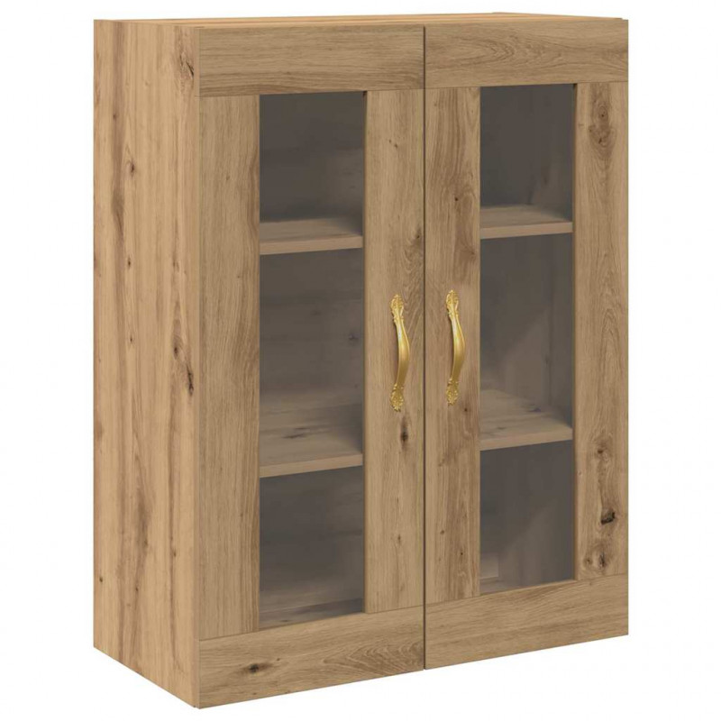 Highboard 2 pcs Dąb rzemieślniczy Materiał drewnopochodny