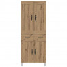 Highboard z szufladą Dąb rzemieślniczy 69,5 x 34 x 180 cm