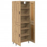 Highboard 2 pcs Dąb rzemieślniczy Materiał drewnopochodny