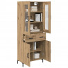Highboard 2 pcs Dąb rzemieślniczy Materiał drewnopochodny