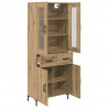 Highboard 2 pcs Dąb rzemieślniczy Materiał drewnopochodny