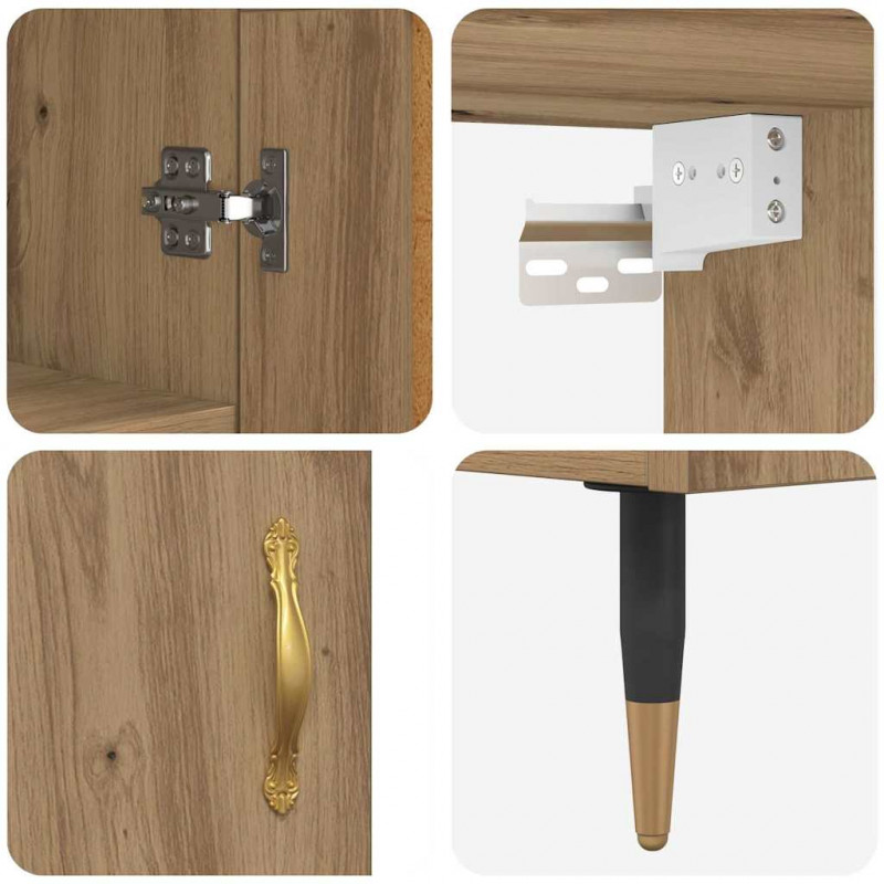 Highboard Dąb rzemieślniczy 69,5 x 34 x 180 cm