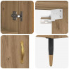 Highboard Dąb rzemieślniczy 69,5 x 34 x 180 cm