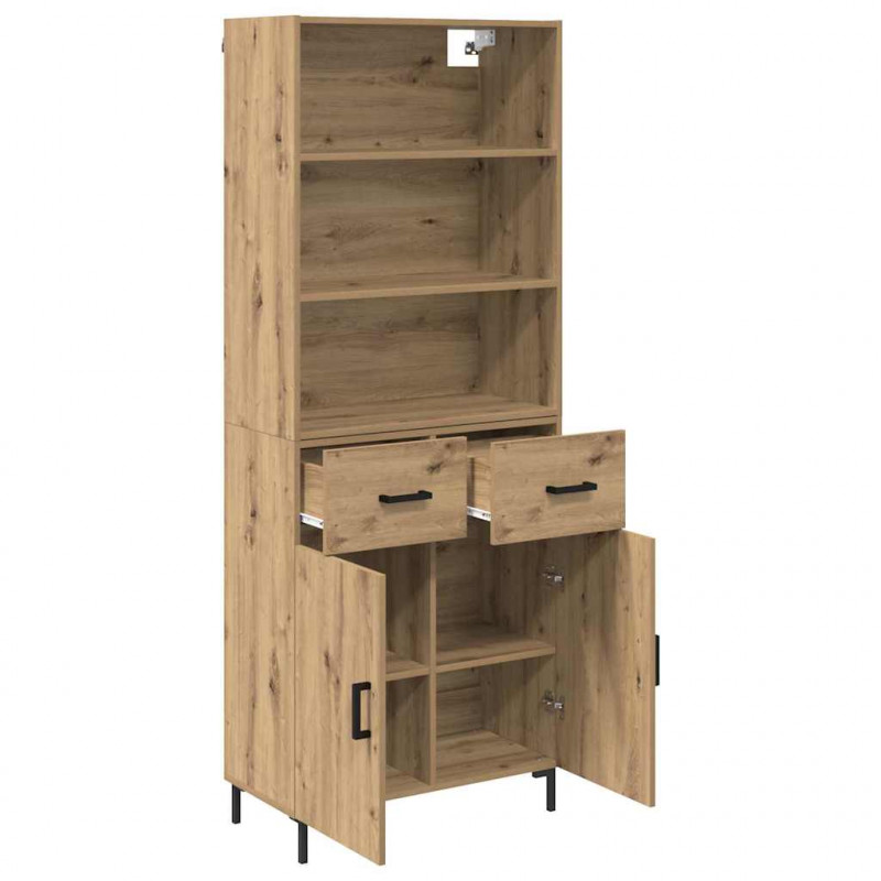 Highboard z szufladą Dąb rzemieślniczy 69,5 x 34 x 180 cm