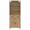 Highboard z szufladą Dąb rzemieślniczy 69,5 x 34 x 180 cm