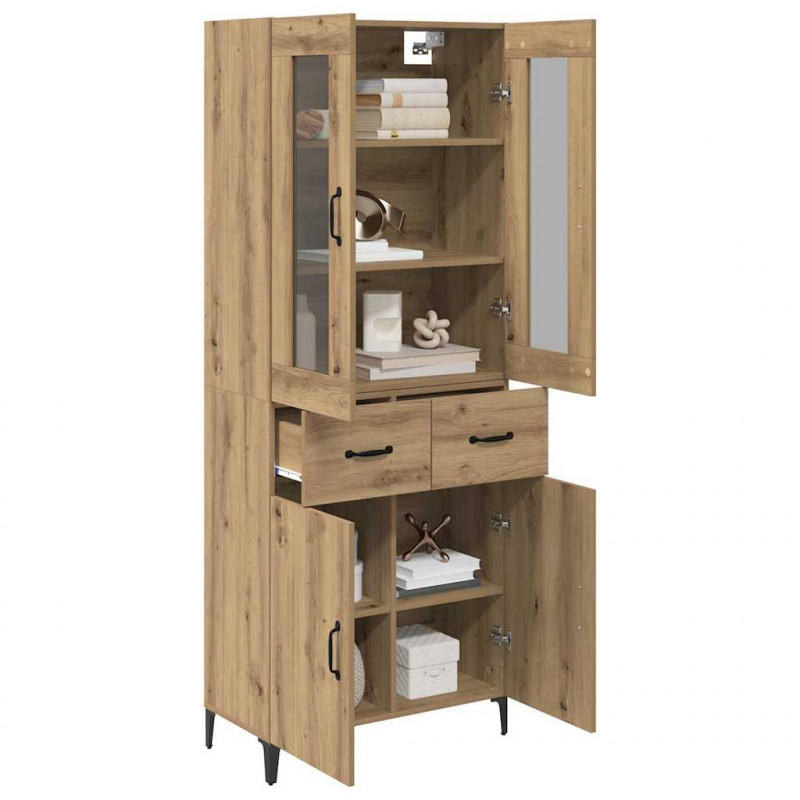 Highboard z szufladą Dąb rzemieślniczy 69,5 x 34 x 180 cm