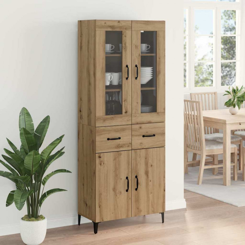 Highboard z szufladą Dąb rzemieślniczy 69,5 x 34 x 180 cm