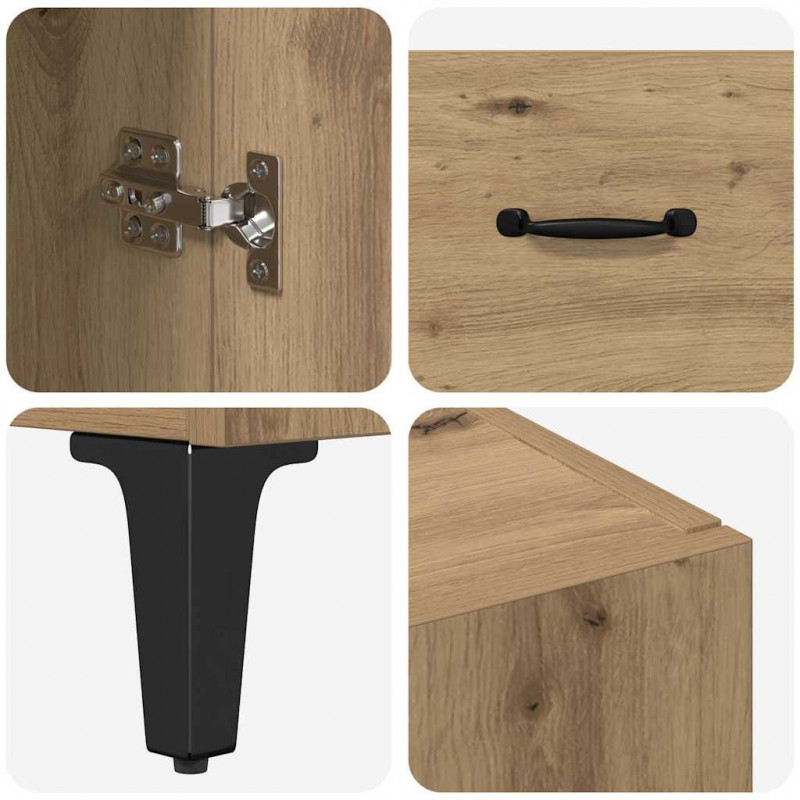 Highboard z szufladą Dąb rzemieślniczy 69,5 x 34 x 180 cm