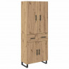 Highboard z szufladą 2 pcs Dąb rzemieślniczy 69,5 x 34 x 180 cm