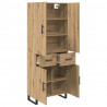 Highboard z szufladą 2 pcs Dąb rzemieślniczy 69,5 x 34 x 180 cm