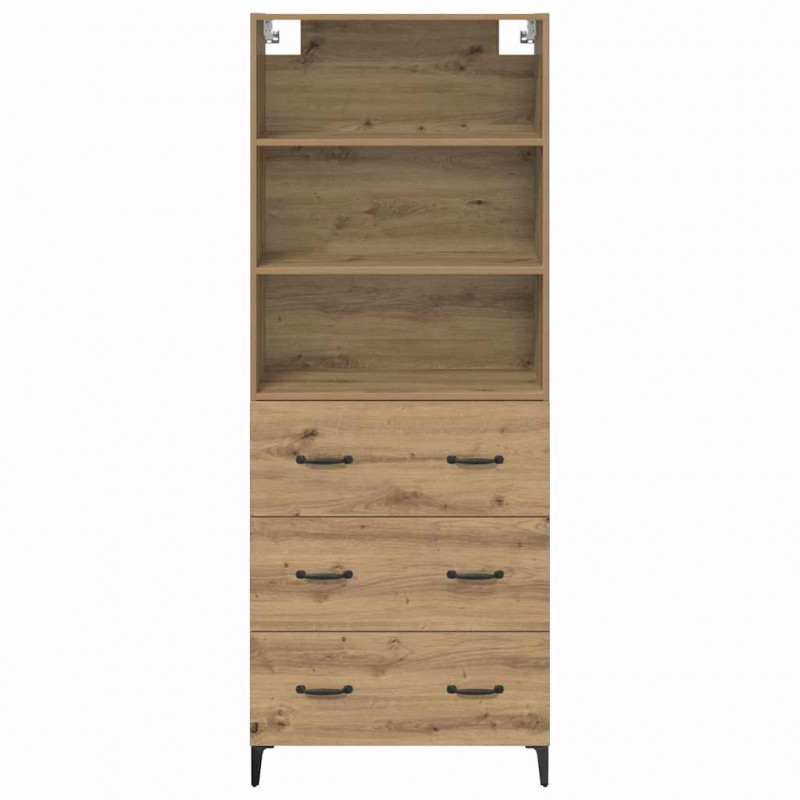 Highboard z szufladą Dąb rzemieślniczy 69,5 x 34 x 180 cm
