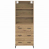 Highboard z szufladą Dąb rzemieślniczy 69,5 x 34 x 180 cm