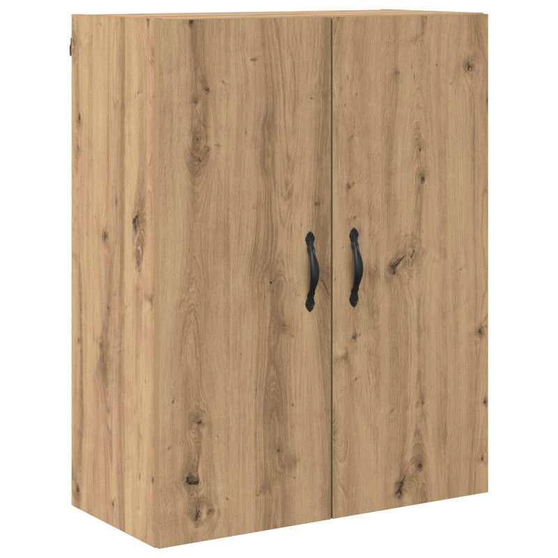 Highboard 2 pcs Dąb rzemieślniczy Drewno inżynieryjne i szkło