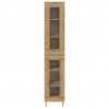 Highboard 2 pcs Dąb rzemieślniczy Szkło