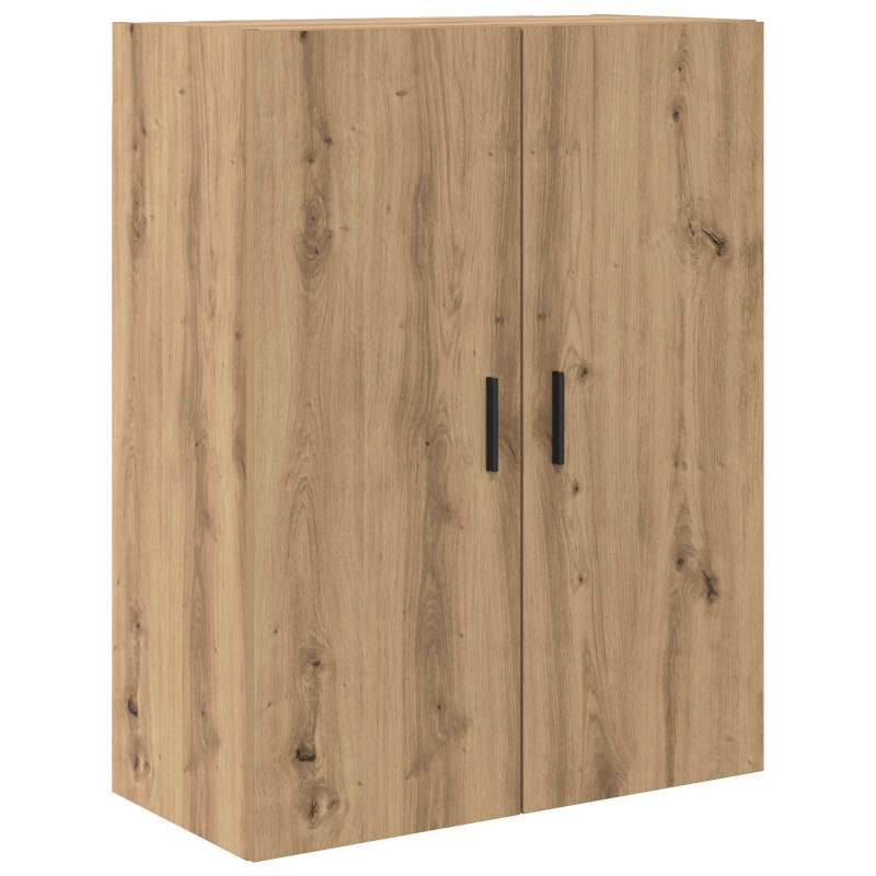 Highboard 2 pcs Dąb rzemieślniczy Drewno inżynieryjne i szkło