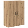 Highboard 2 pcs Dąb rzemieślniczy Drewno inżynieryjne i szkło