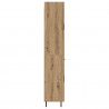 Highboard 2 pcs Dąb rzemieślniczy Drewno inżynieryjne i szkło