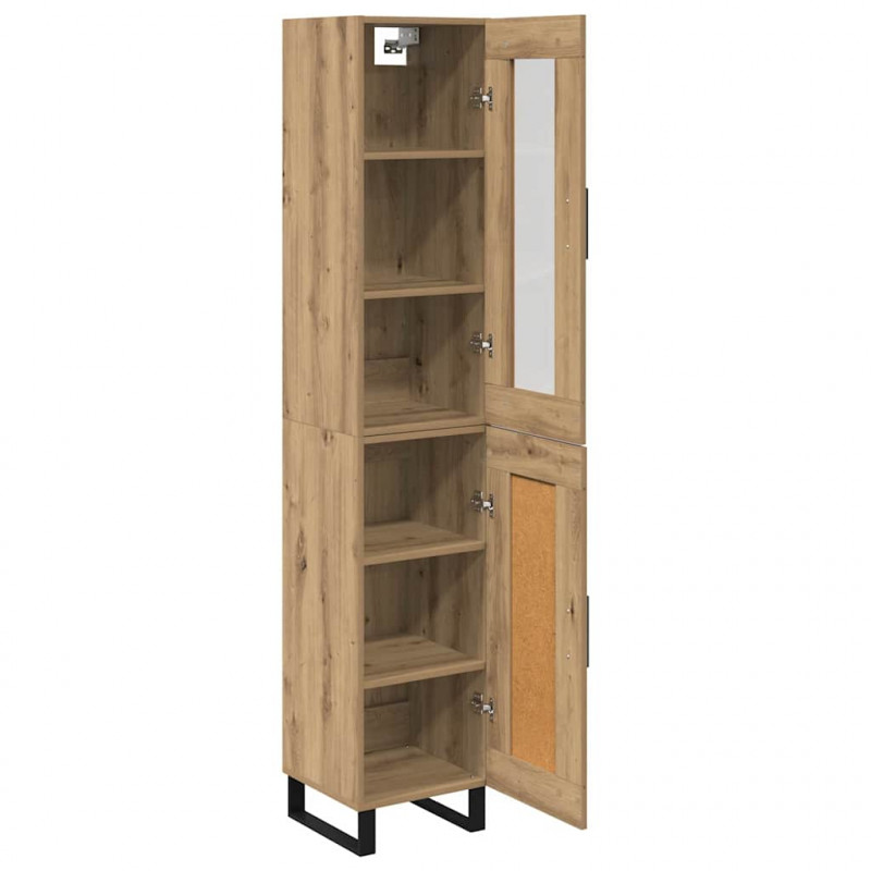 Highboard Dąb rzemieślniczy 34,5 x 34 x 180 cm