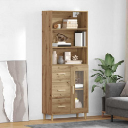 Highboard z szufladą Dąb rzemieślniczy 69,5 x 34 x 180 cm