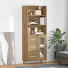 Highboard z szufladą Dąb rzemieślniczy 69,5 x 34 x 180 cm