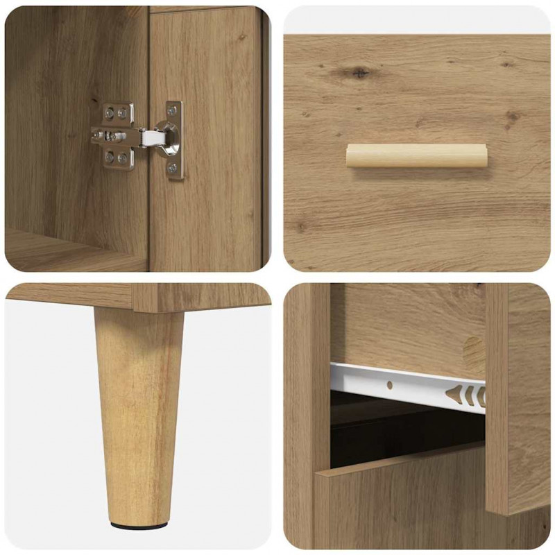 Highboard z szufladą Dąb rzemieślniczy 69,5 x 34 x 180 cm