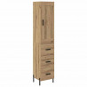 Highboard z szufladą Dąb rzemieślniczy 34,5 x 34 x 180 cm