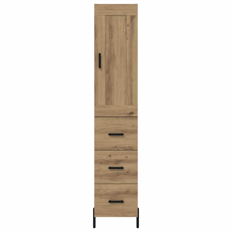 Highboard z szufladą Dąb rzemieślniczy 34,5 x 34 x 180 cm