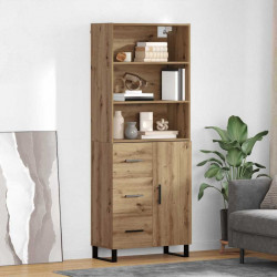 Highboard z szufladą Dąb rzemieślniczy 69,5 x 34 x 180 cm
