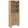 Highboard z szufladą Dąb rzemieślniczy 69,5 x 34 x 180 cm