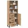 Highboard z szufladą Dąb rzemieślniczy 69,5 x 34 x 180 cm