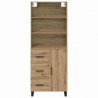 Highboard z szufladą Dąb rzemieślniczy 69,5 x 34 x 180 cm