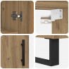 Highboard Dąb rzemieślniczy 69,5 x 34 x 180 cm