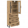 Highboard 2 pcs Dąb rzemieślniczy Materiał drewnopochodny