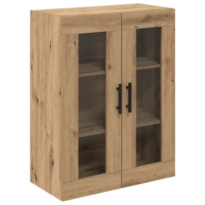 Highboard 2 pcs Dąb rzemieślniczy Materiał drewnopochodny