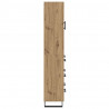 Highboard 2 pcs Dąb rzemieślniczy Materiał drewnopochodny